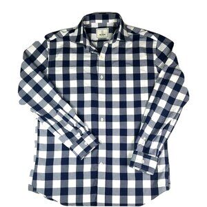 Todd Snyder NY Cotton Button Up Long‎ Sleeve Check Shirt SZ 15.5 32/33